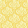 A-Street Prints Palmier Yellow Lotus Fan Wallpaper