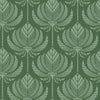 A-Street Prints Palmier Green Lotus Fan Wallpaper