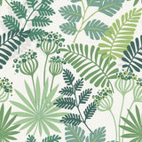 A-Street Prints Praslin Green Botanical Wallpaper