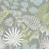 A-Street Prints Praslin Grey Botanical Wallpaper