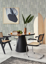 A-Street Prints Sabah Slate Stripe Wallpaper