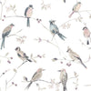 Brewster Home Fashions Birdsong Mauve Trail Wallpaper