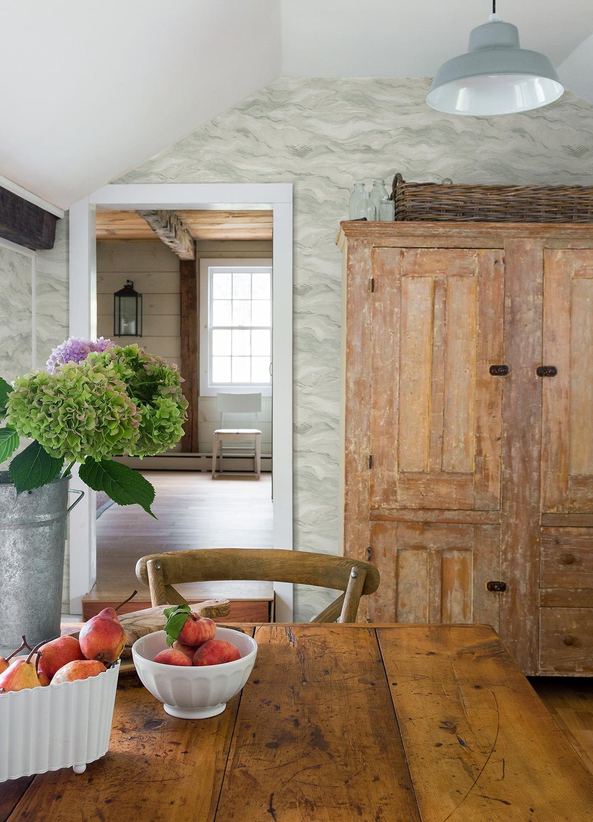 Brewster Home Fashions Chesapeake Thoreau Geometrics Light Blue Wallpaper