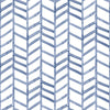 Brewster Home Fashions Fletching Navy Geometric Wallpaper