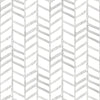 Brewster Home Fashions Fletching Grey Geometric Wallpaper