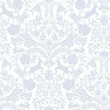 Brewster Home Fashions Chesapeake Thoreau Damask Light Blue Wallpaper