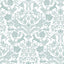 Brewster Home Fashions Chesapeake Thoreau Damask Aqua Wallpaper