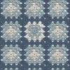 Brewster Home Fashions Maud Blue Crochet Geometric Wallpaper
