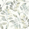 Brewster Home Fashions Pinnate Grey Leaves Wallpaper