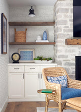 Brewster Home Fashions Pips Grey Watercolor Brushstrokes Wallpaper