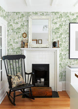 Brewster Home Fashions Chesapeake Thoreau Trees Green Wallpaper