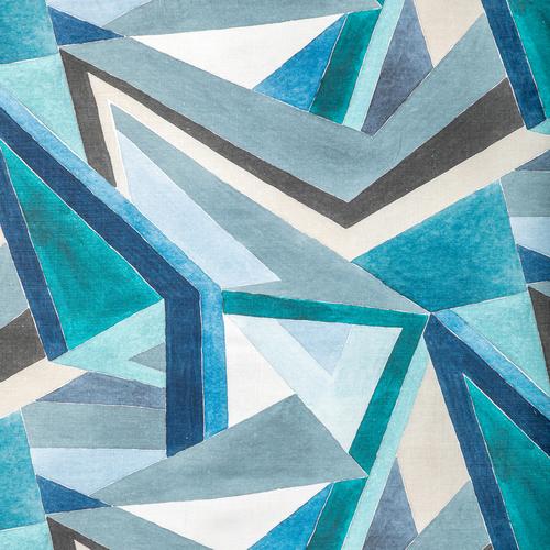 Lee Jofa ROULADE PRINT NAVY/TEAL Fabric