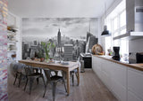 Brewster Home Fashions NYC Black and White Wall Mural Greys Wallpaper