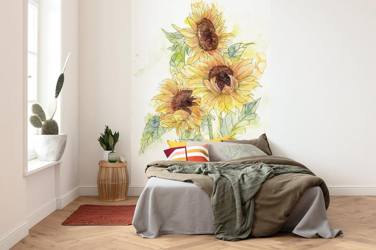 Brewster Home Fashions Girasol Wall Mural Yellows Wallpaper