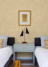 A-Street Prints Drift Abstract Landscape Yellow Wallpaper