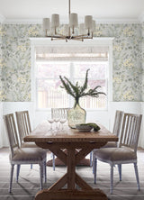 Brewster Home Fashions Frederique Bloom Grey Wallpaper