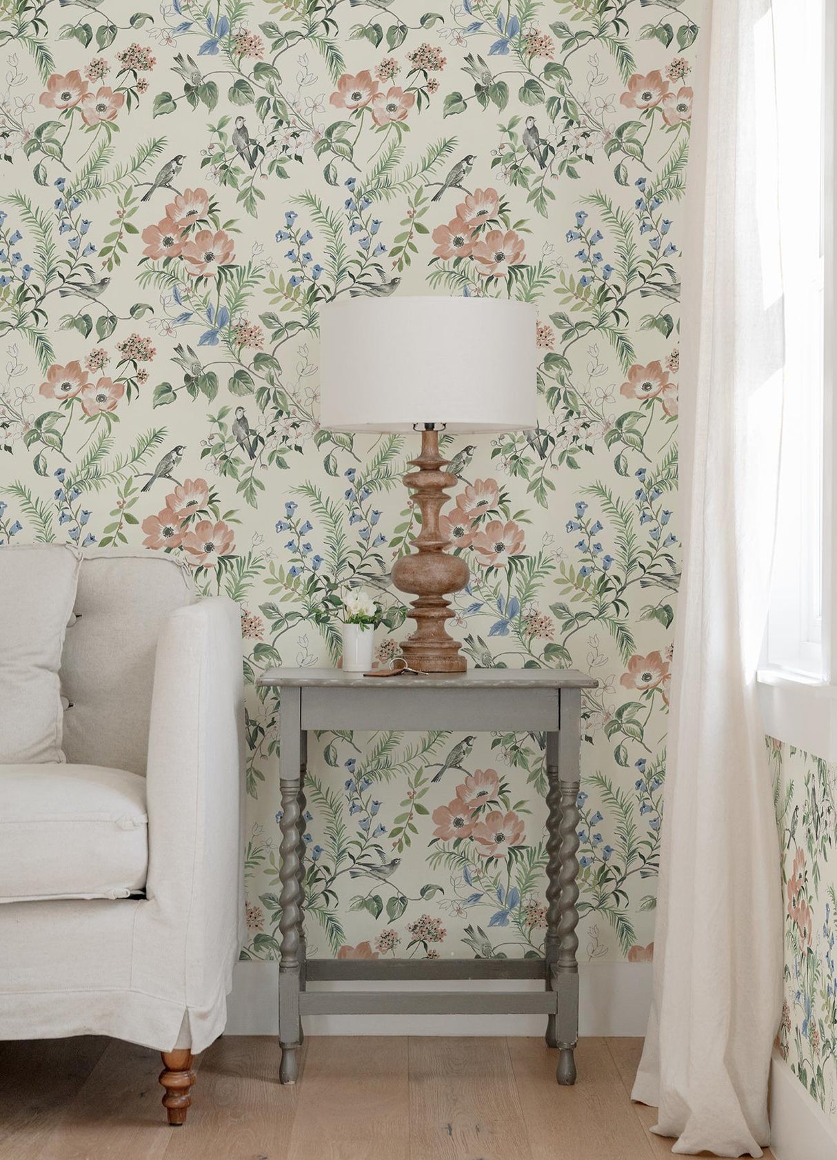 Brewster Home Fashions Frederique Bloom Multicolor Wallpaper