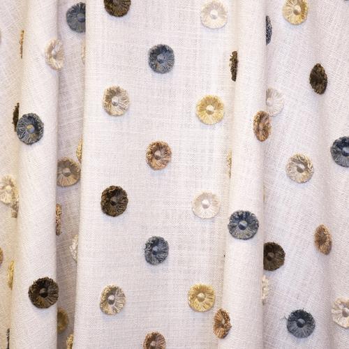 Jf Fabrics Buttons White/Taupe (92) Drapery Fabric – DecoratorsBest
