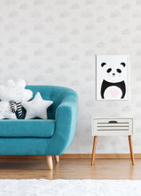 Brewster Home Fashions Irie Clouds Grey Wallpaper