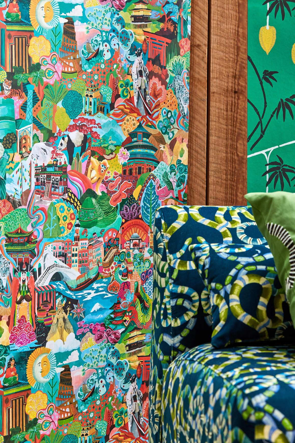 Harlequin Journey of Discovery Wild Water/Exhale Wallpaper