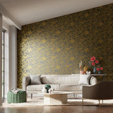 Harlequin Melograno Gold/Wild Water Wallpaper