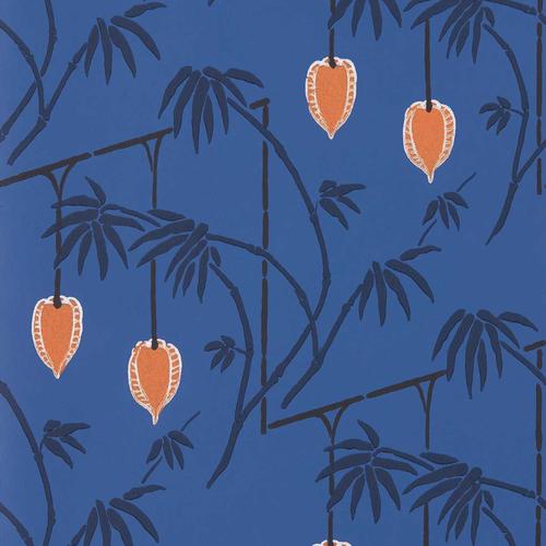 Harlequin Kimiko Majorelle/Clementine Wallpaper