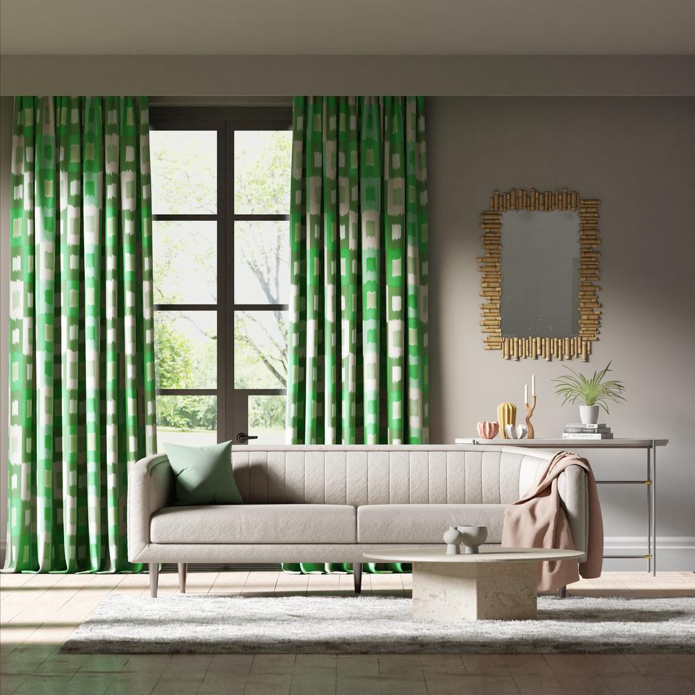 Harlequin Shiruku Emerald/Forest/Silver Willow Fabric