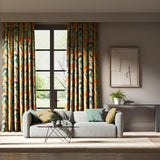 Harlequin Calathea Azul/Onsen/French Ochre/Paprika Velvet Fabric