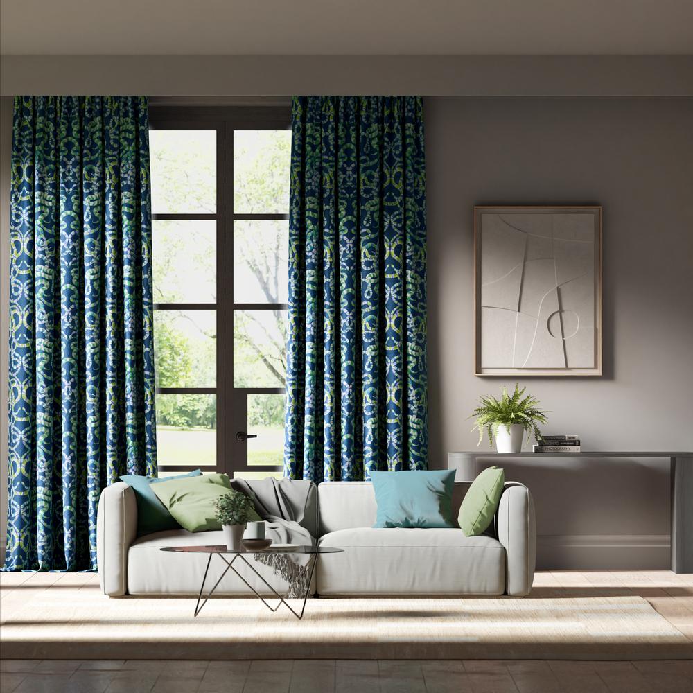 Harlequin Serpenti Velvet Onsen/Emerald/Azul Fabric