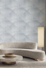 York Blue In Clay Blue Wallpaper