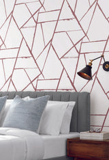 York Spice Red Intersect Spice Red Wallpaper