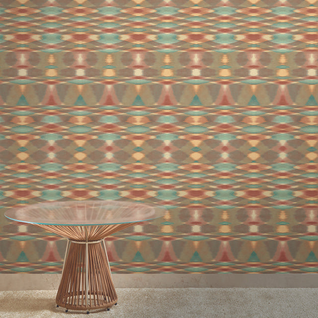 Missoni Sunrise Flame Brown Wallpaper