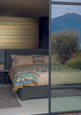 Missoni Happy Zig Zag Gold Wallpaper