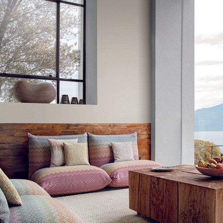 Missoni Macro Chevron Taupe/Cream Wallpaper