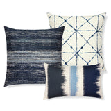 Elaine Smith Textured Indigo Blue Pillow