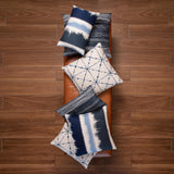 Elaine Smith Textured Indigo Blue Pillow