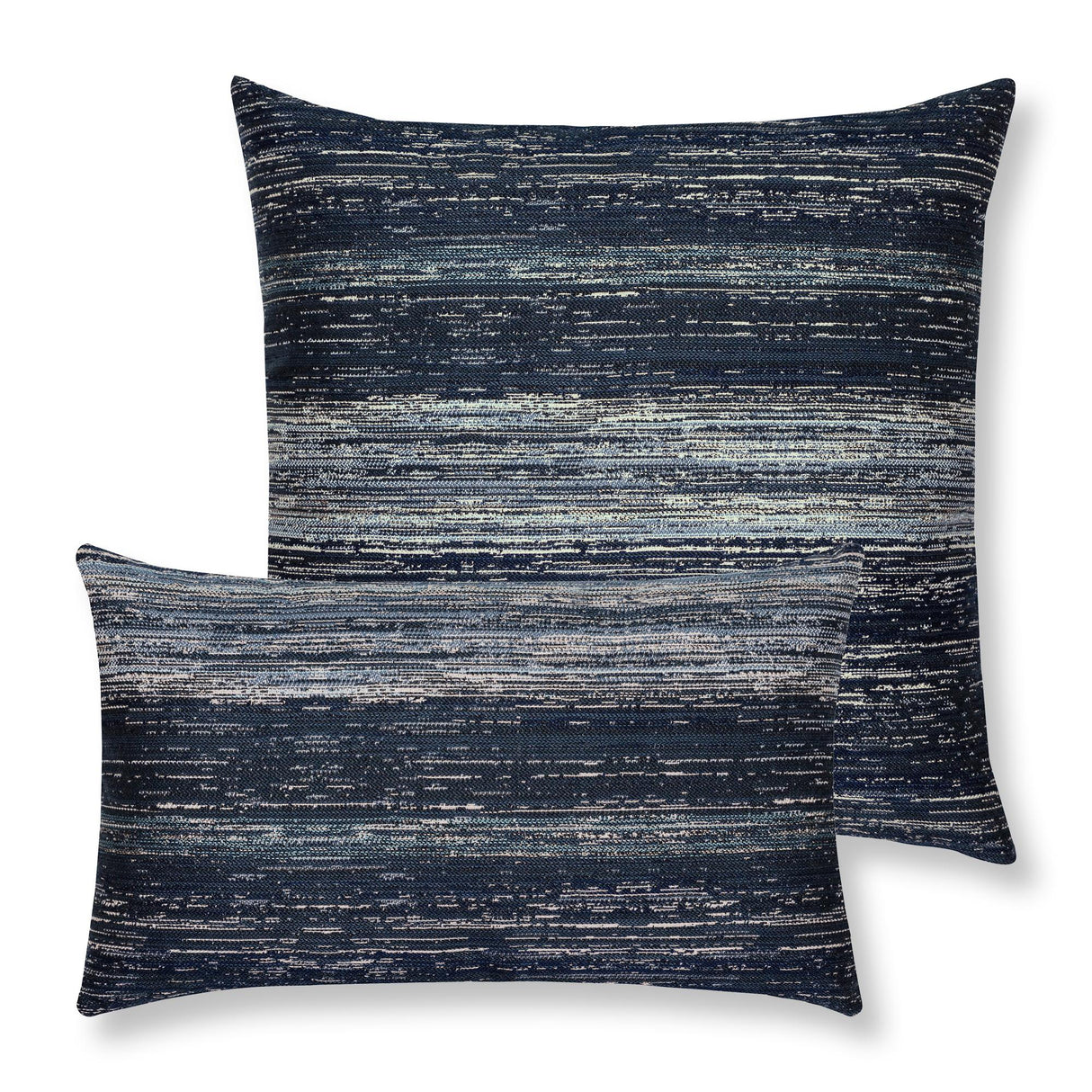 Elaine Smith Textured Indigo Lumbar Blue Pillow