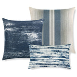 Elaine Smith Linear Indigo Lumbar Blue Pillow