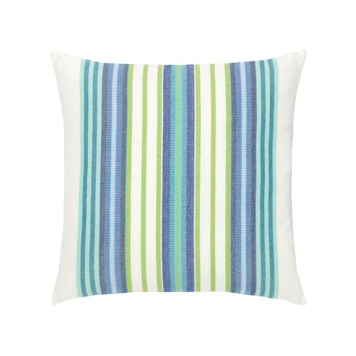 Elaine Smith Summer Stripe Blue Pillow