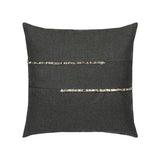 Elaine Smith Micro Fringe Carbon Gray Pillow