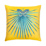 Elaine Smith Chameleon Lagoon Yellow Pillow