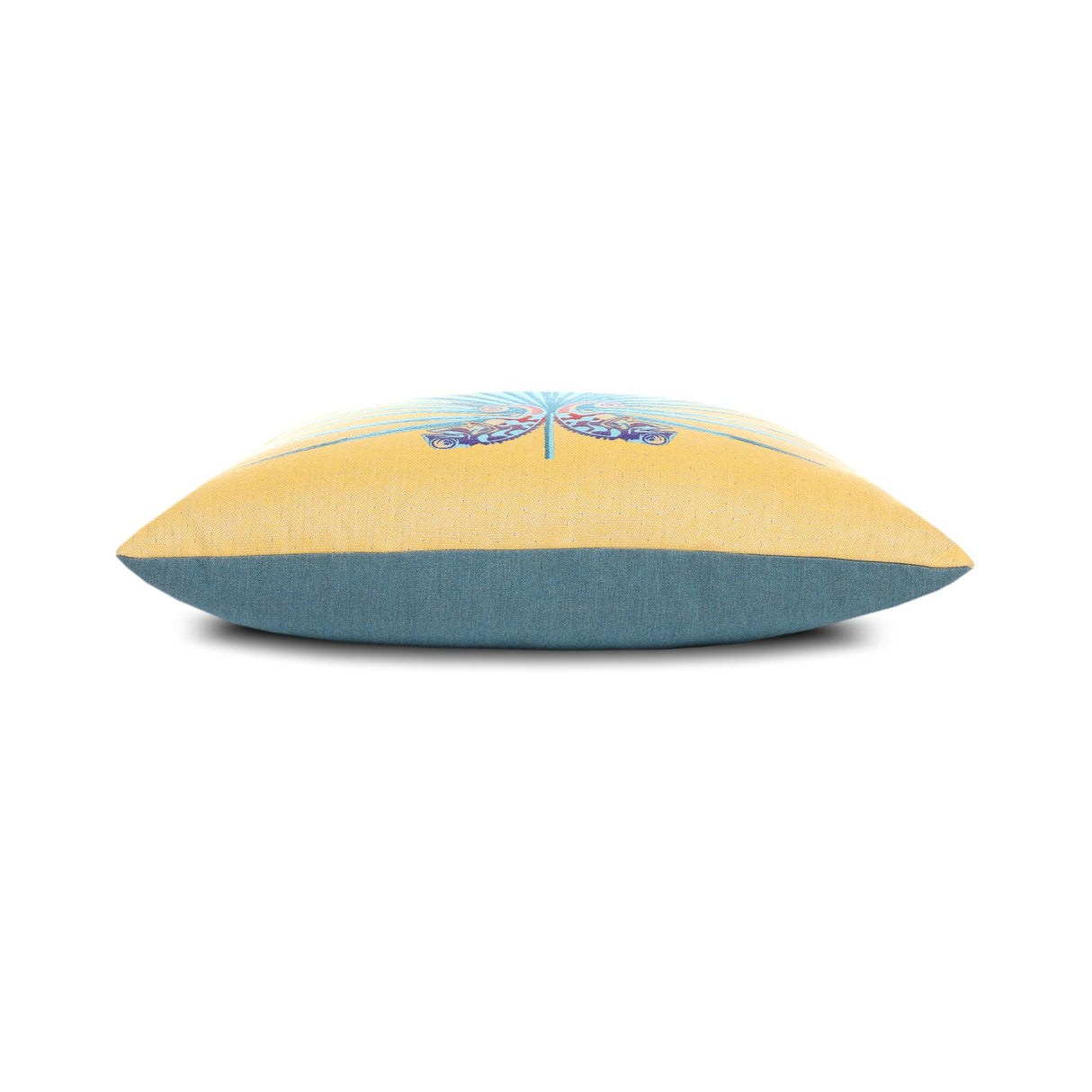 Elaine Smith Chameleon Lagoon Yellow Pillow