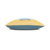 Elaine Smith Chameleon Lagoon Yellow Pillow