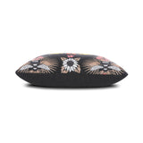 Elaine Smith Honey Bee Black Pillow