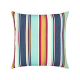 Elaine Smith Sicily Stripe Blue Pillow