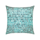 Elaine Smith Thumbprint Aruba Blue Pillow