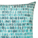 Elaine Smith Thumbprint Aruba Blue Pillow