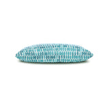 Elaine Smith Thumbprint Aruba Lumbar Blue Pillow