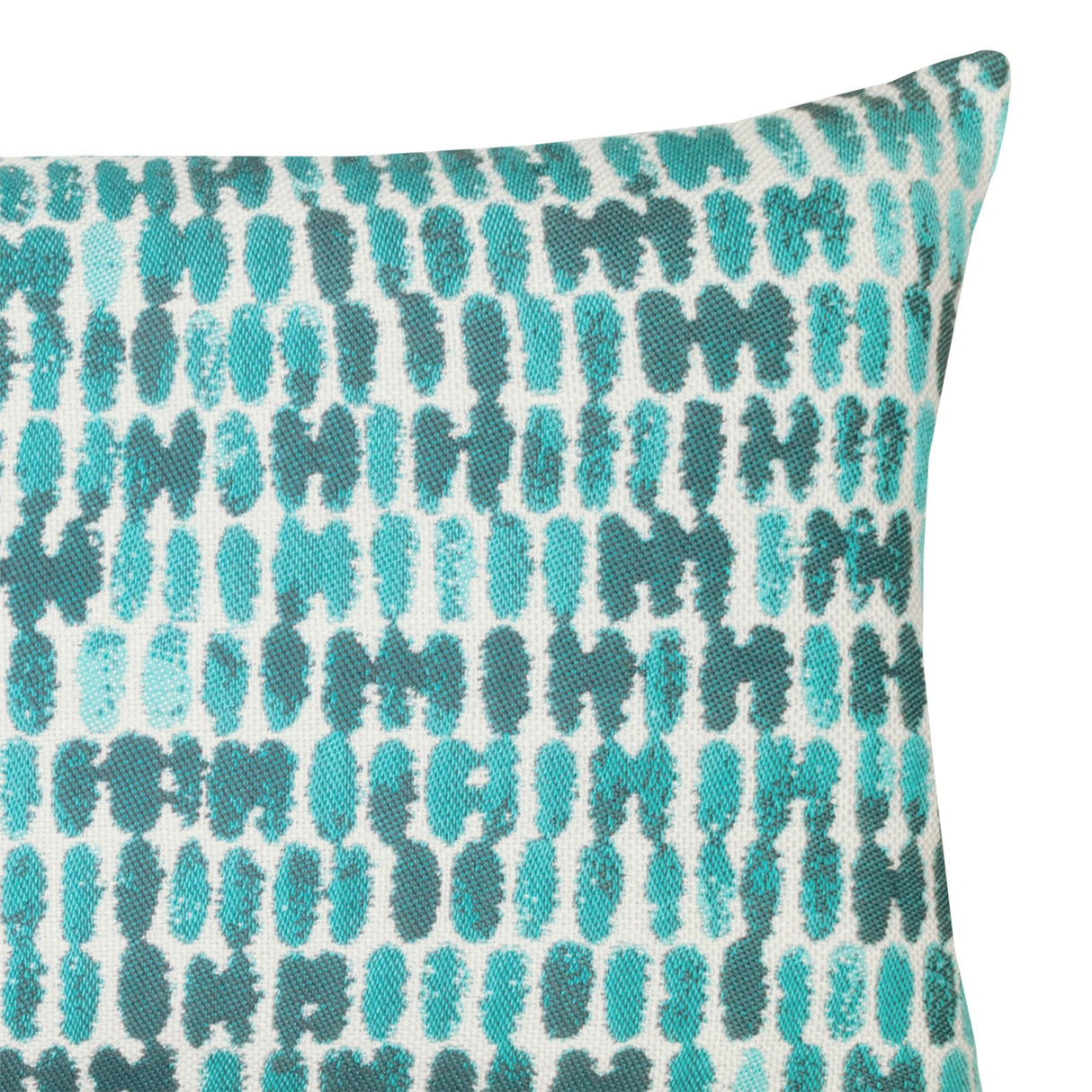 Elaine Smith Thumbprint Aruba Lumbar Blue Pillow