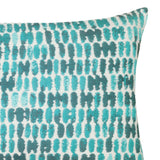 Elaine Smith Thumbprint Aruba Lumbar Blue Pillow